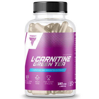 L-Carnitine + Green Tea Softgel 180 kapsuek, Trec - płynna L-Karnityna w miękkich kapsułkach