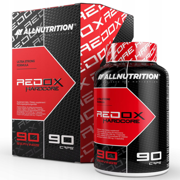 Redox Hardcore 90 kapsułek, Allnutrition – innowacyjna formuła wspomagająca utratę zbędnej tkanki tłuszczowej!