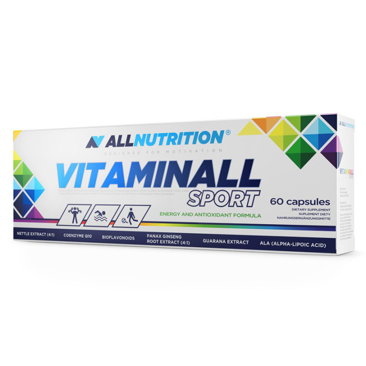Vitaminall Sport 60caps, Allnutrition – kompleksowa formuła witamin i minerałów wspierająca zdrowie i kondycję organizmu!