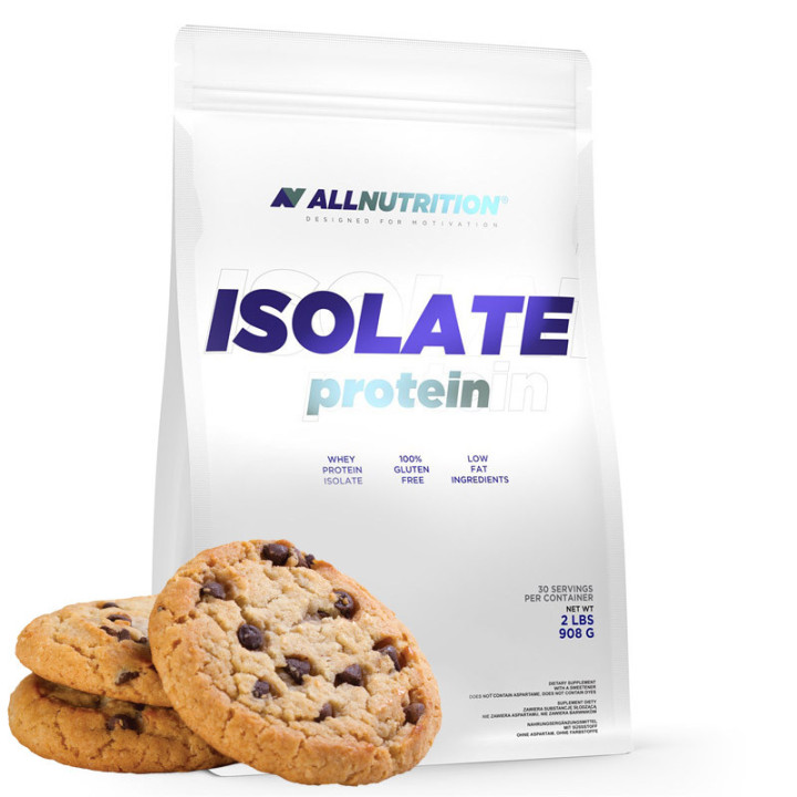 Isolate Protein 908g, Allnutrition – świetnej jakości izolat białka serwatki z wysoką zawartością BCAA i glutaminy!
