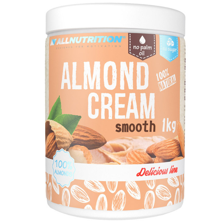 Almond Cream 1000g, Allnutrition – pyszny migdałowy krem zawierający zdrowe kwasy tłuszczowe!