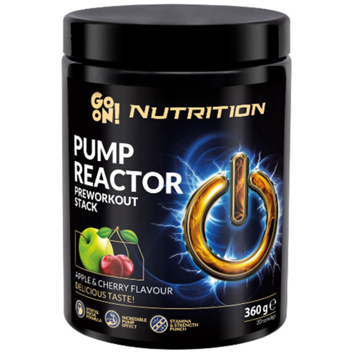 Pump Reactor Pre Workout Stack 360g, GO ON Nutrition – super skoncentrowana mieszanka przedtreningowa dla sportowców!