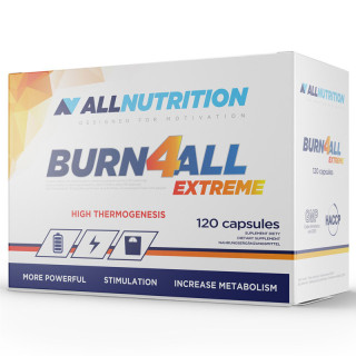 Burn4all Extreme 120caps, Allnutrition – aż 5 ekstraktów, których synergiczne i kompleksowe działanie sprzyja utracie zbędnych k