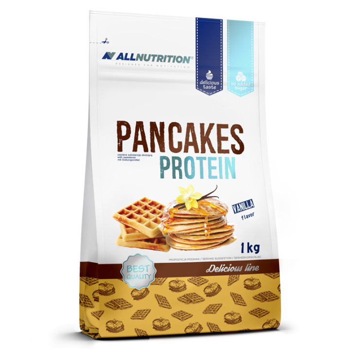 Pancakes Protein 1000g, Allnutrition – gotowa mieszanka do przyrządzenia pysznych proteinowych naleśników lub gofrów!