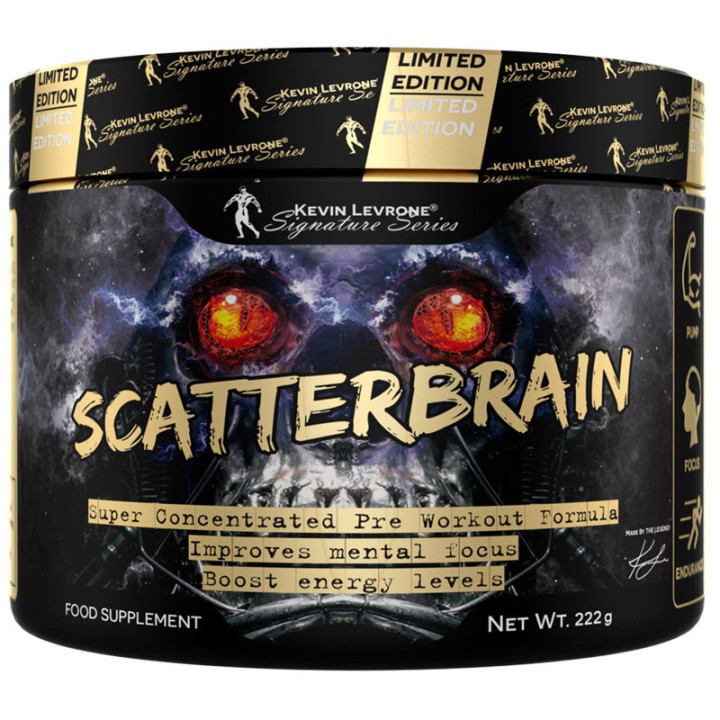 Scatterbrain Limited Edition 222g, Kevin Levrone – innowacyjny suplement przedtreningowy o sprawdzonym i skutecznym składzie!