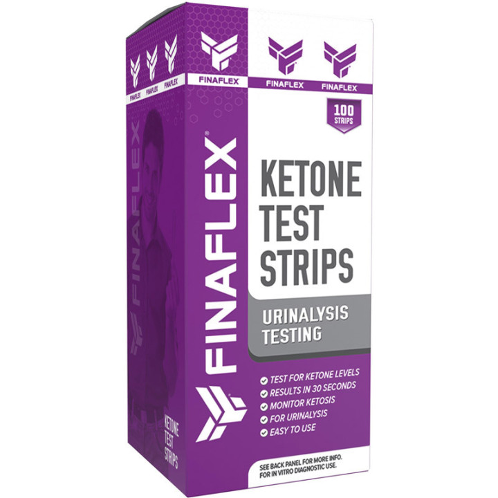 Ketone Test Strips 100 Test Strips, Finaflex – szybkie test poziomu ciał ketonowych w moczu!
