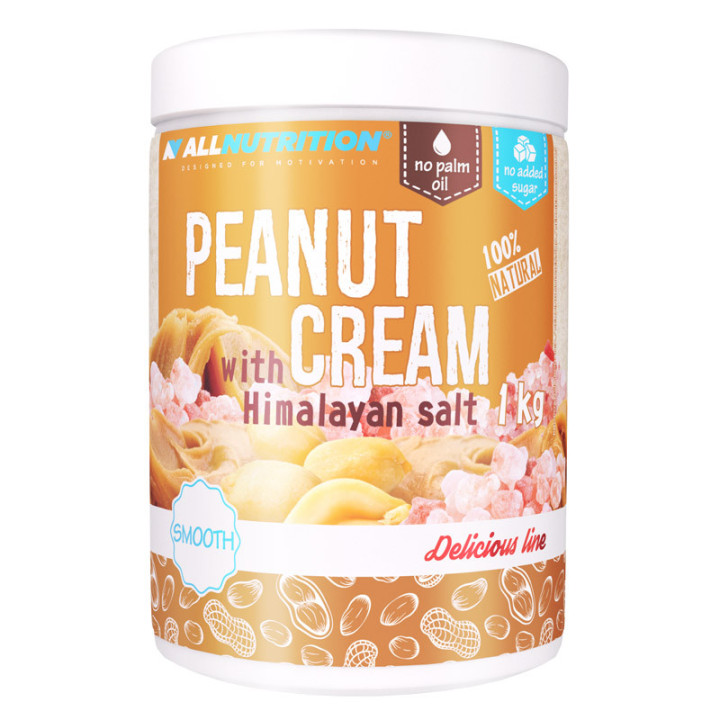 Peanut Cream with Himalayan Salt 1000g, Allnutrition – pyszny krem orzechowe z dodatkiem soli himalajskiej!