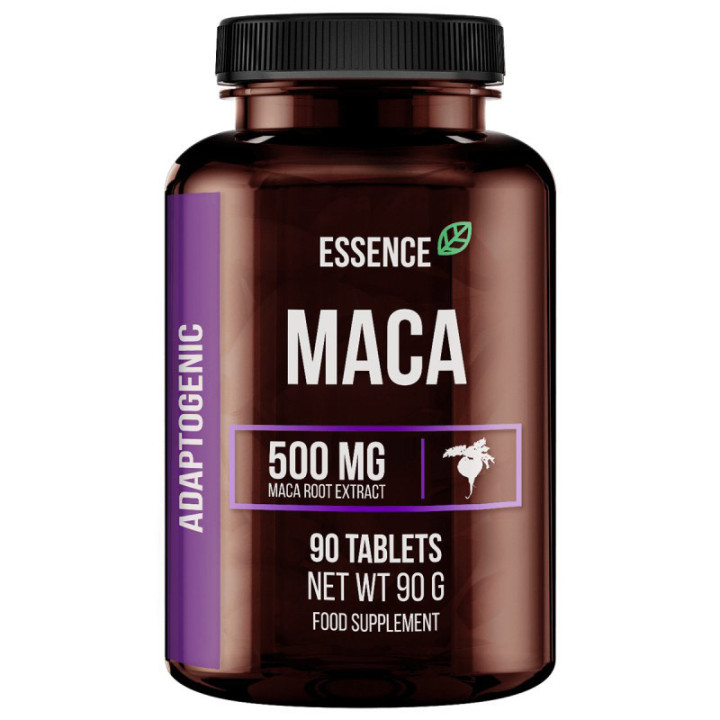 Maca 500mg 90 tabletek, Essence - suplement diety w postaci tabletek zawierający ekstrakt z korzenia maca (Lepidium Meyenii)!