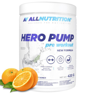Hero Pump Pre Workout 420g, Allnutrition – mocno pompująca przedtreningówka bez stymulantów!