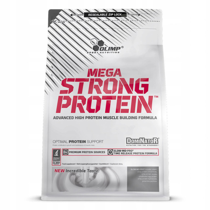 Mega Strong Protein 700g, Olimp - filar sukcesu DOMINATORA – białko polecane przez Mistrza!