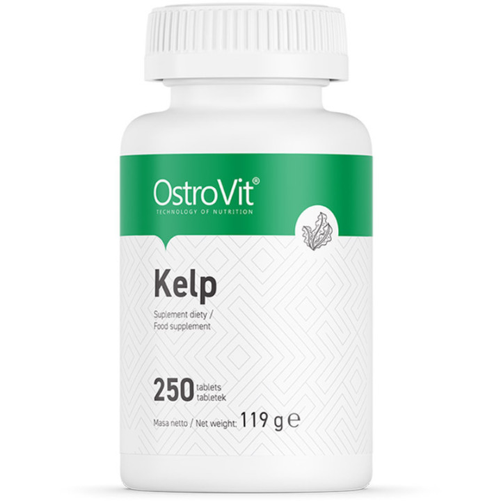Kelp 250 tabletek, Ostrovit – znakomite źródło jodu, naturalnego pochodzenia!