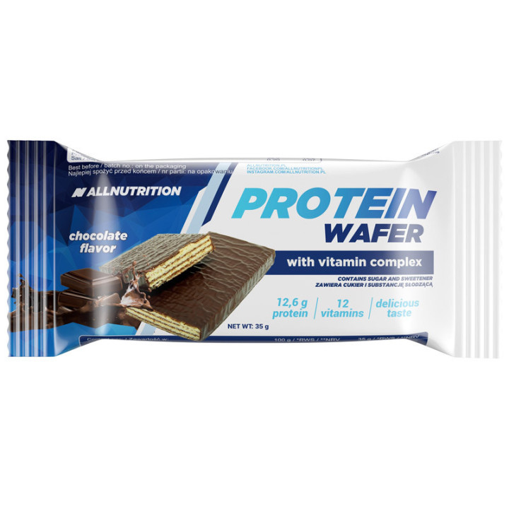 Protein Wafer 35g, Allnutrition – pyszny wafelek proteinowy z dodatkiem witamin!