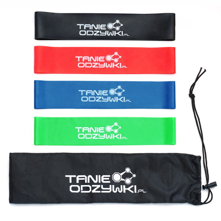 Mini Bands Gumy Do Ćwiczeń, Tanie Odzywki – zestaw gum do ćwiczeń o specjalnie dobranych oporach i grubościach!