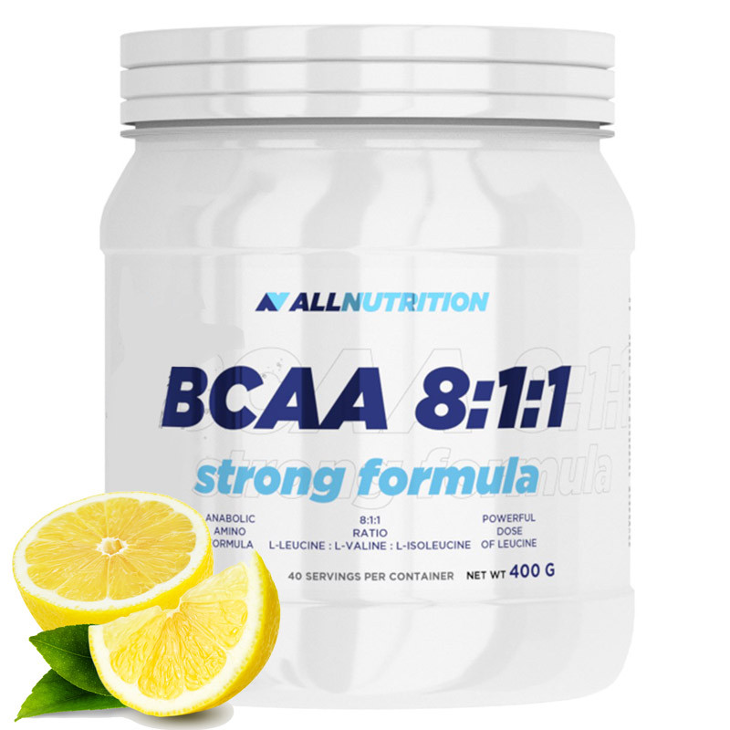 Bcaa 8:1:1 Strong Formula 400g, Allnutrition – aminokwasy Bcaa w stosunku 8: 1:1 dla lepszej regeneracji!