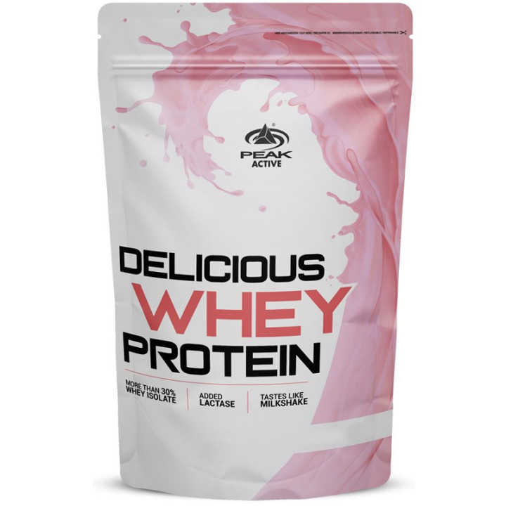 Delicious Whey Protein 1000g, Peak - specjalna formuła dla kulturystów zapewniająca przyrost suchej masy mięśniowej!