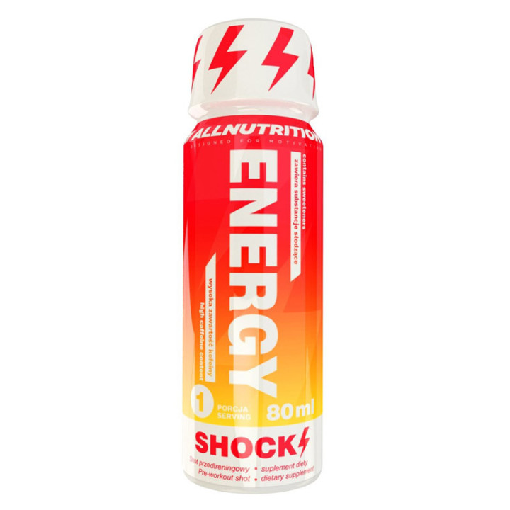 Energy Shock Shot 80ml, Allnutrition – to doskonały shot przedtreningowy dla wymagających!