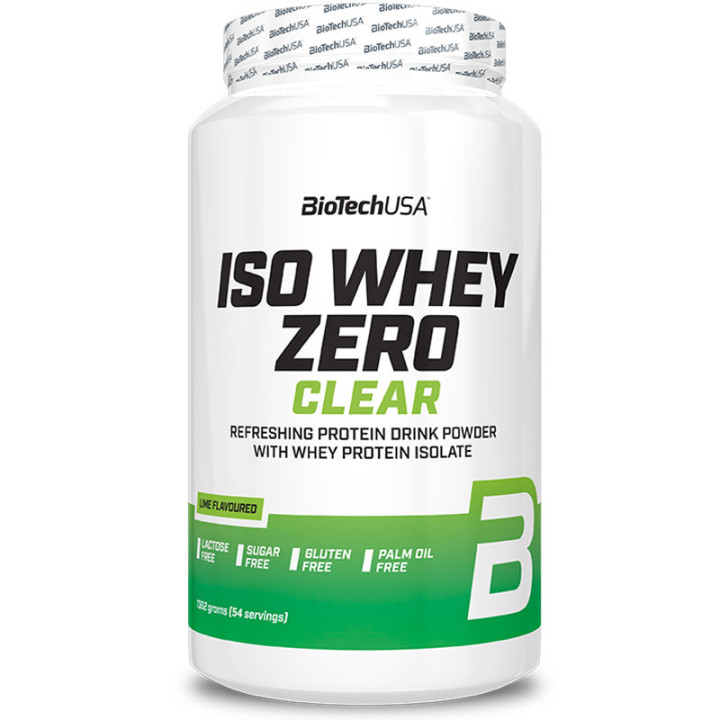 Iso Whey Zero Clear 1362g, Biotech USA – Orzeźwiający napój w proszku z wysoką zawartością łatwo przyswajalnego białka!