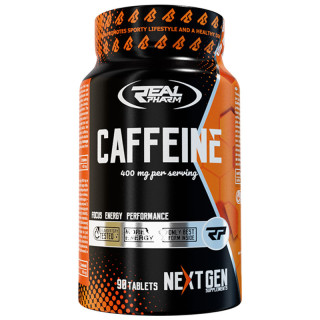 Caffeine 90 tabletek, Real Pharm – skutecznie redukuje uczucie zmęcznia i pobudza do działania!
