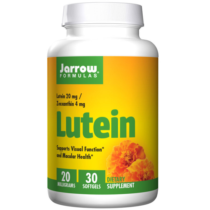 Lutein 30 kapsułek, Jarrow Formulas – 20 mg luteiny i 4 mg zeaksantyna dla wsparcia prawidłowego widzenia!