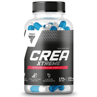 Crea Xtreme 120 kapsułek, Trec – 4 aktywne formy kreatyny w jedenym produkcie!
