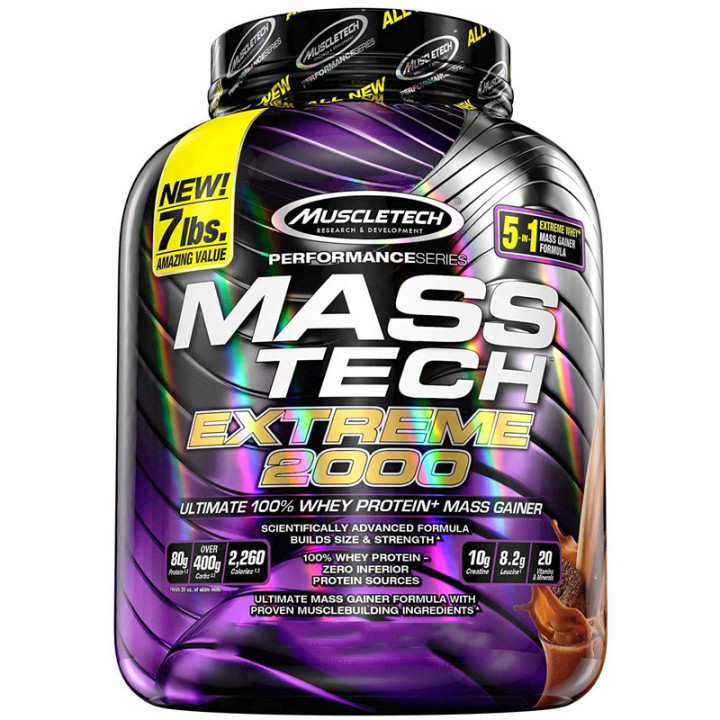 Mass Tech Extreme 2000 3180g, Muscletech – ekstremalna odżywka węglowodanowo-białkowa prosto z USA!