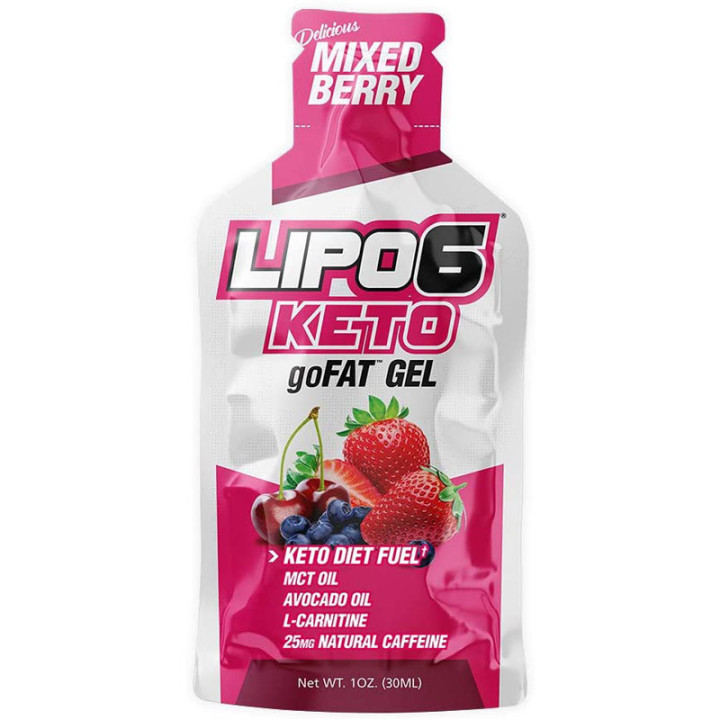 Lipo6 Keto GoFat Gel 30ml, Nutrex – żel energetyczny oparty na tłuszczach przyjazny dla diety keto!