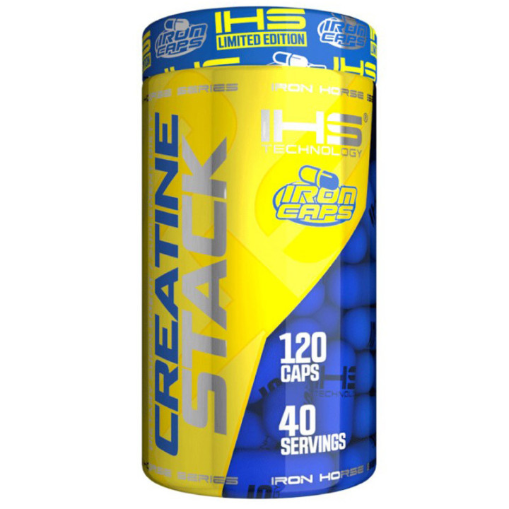Creatine Stack 120 kapsułek, Iron Horse – aż 6 form kreatyny w kapsułce!