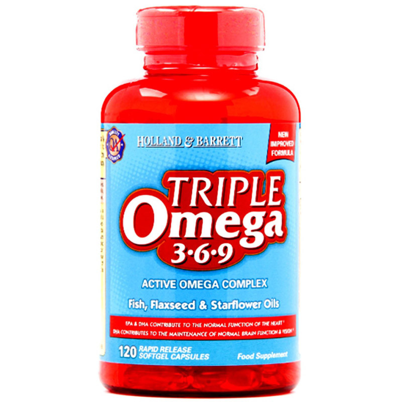 HOLLAND & BARRETT Triple Omega 3-6-9 120caps