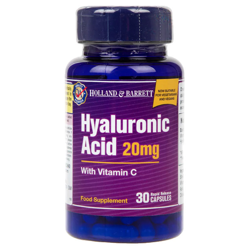 HOLLAND & BARRETT Hyaluronic Acid 20mg With Vitamin C 30caps