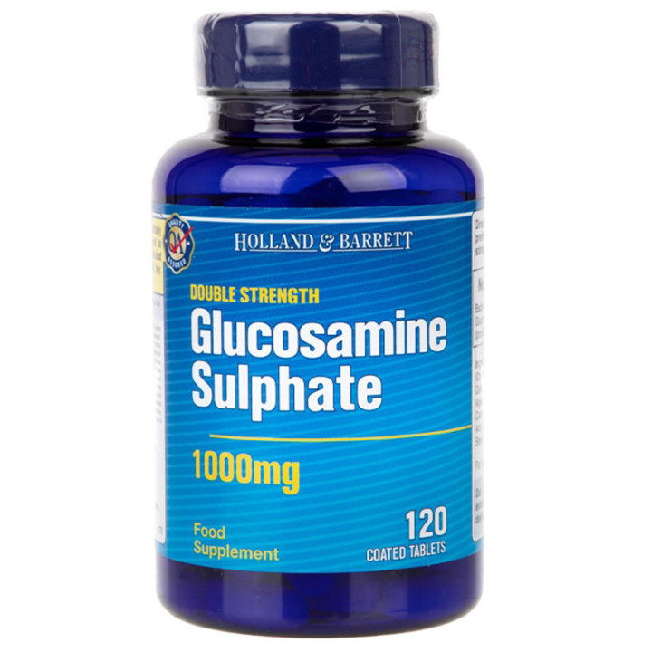 Double Strength Glucosamine Sulphate 1000mg 120 tabletek, Holland & Barrett – wsparcie dla chrząstek, więzadeł i stawów!