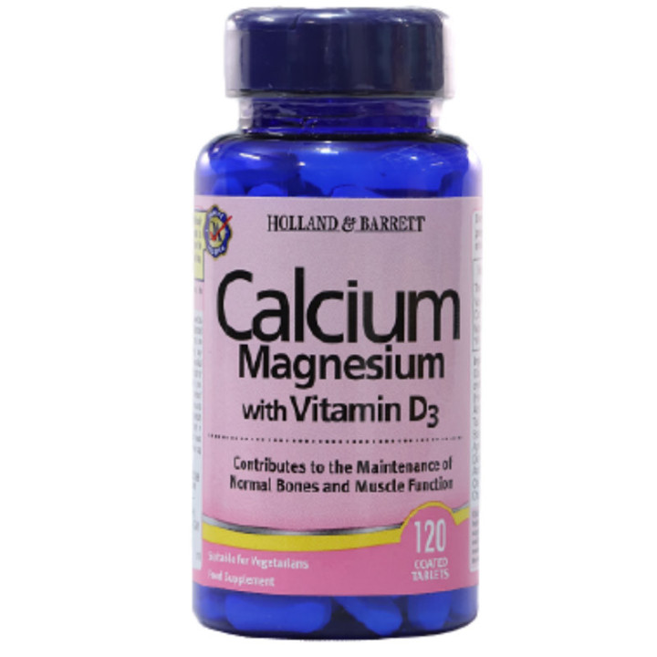 Calcium Magnesium With Vitamin D3 120 tabletek, Holland & Barrett – połączenie wapnia, magnezu i witaminy D3!