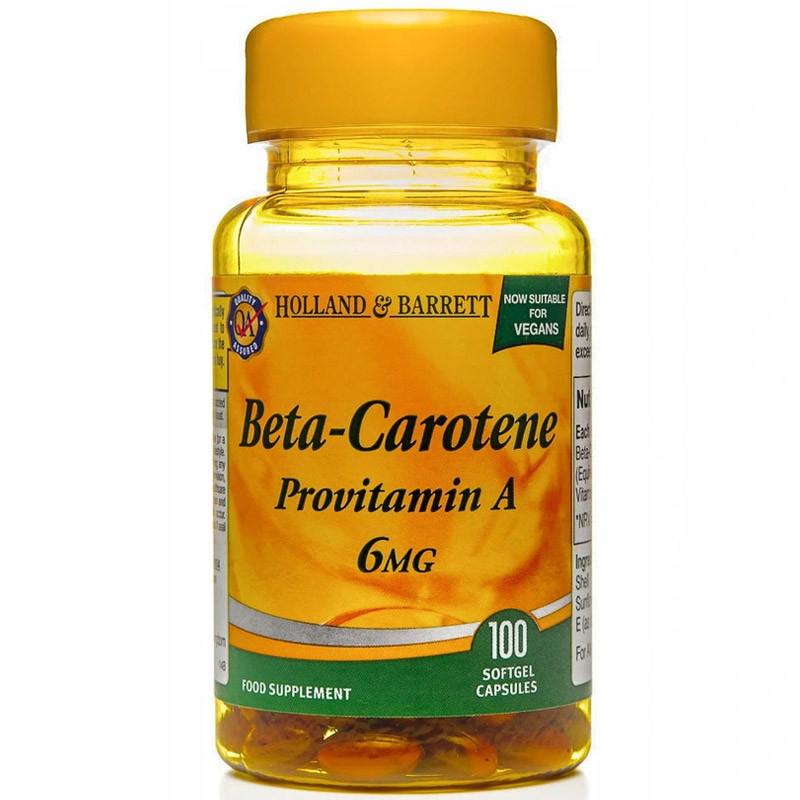 HOLLAND & BARRETT Beta-Carotene Provitamin A 6mg 100caps