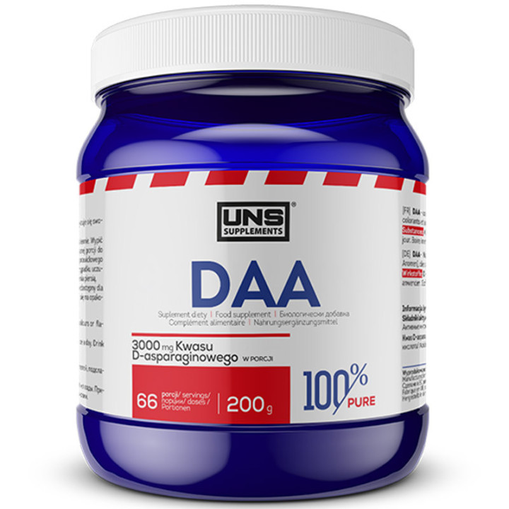 DAA 200g, Uns – 100% kwas D-asparaginowy bez żadnych dodatków!