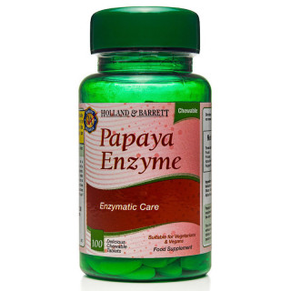 Papaya Enzyme 100 tabletek, Holland & Barrett – naturalne wsparcie układu pokarmowego!