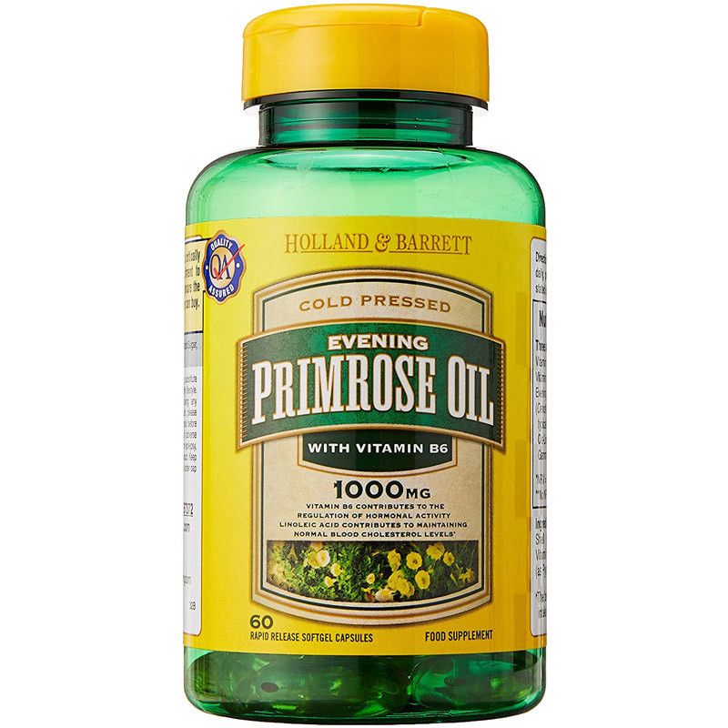 HOLLAND & BARRETT Evening Primrose Oil With Vitamin B6 1000mg 60caps