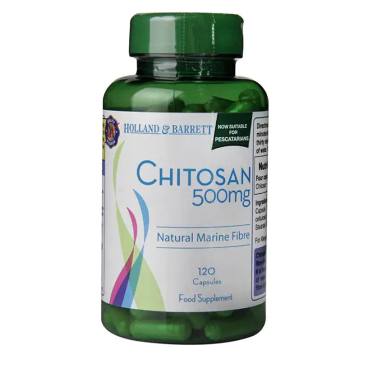Chitosan 500mg 120 kapsułek, Holland & Barrett – wsparcie w procesie odchudzania!
