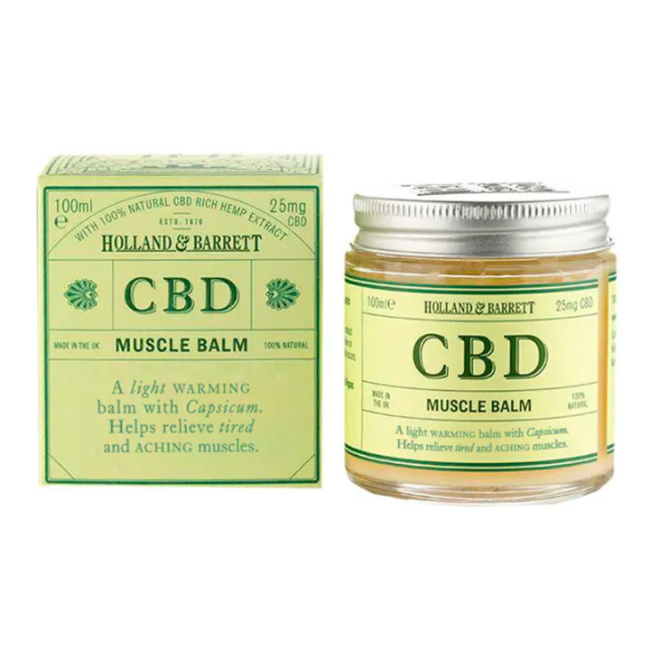 CBD Muscle Balm 100ml, Holland & Barrett – lekko rozgrzewający krem z CBD!