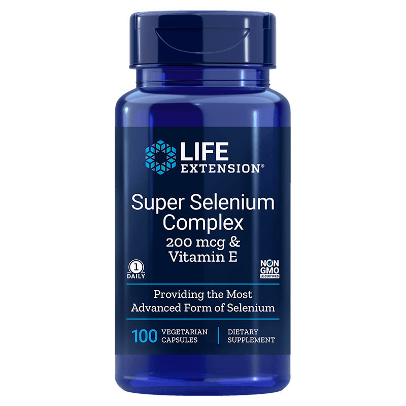 LIFE EXTENSION Super Selenium Complex 200mg&Vitamin E 100vegcaps