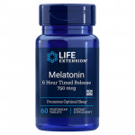 LIFE EXTENSION Melatonin 6 Hour Timed Release 750mcg 60vegtabs