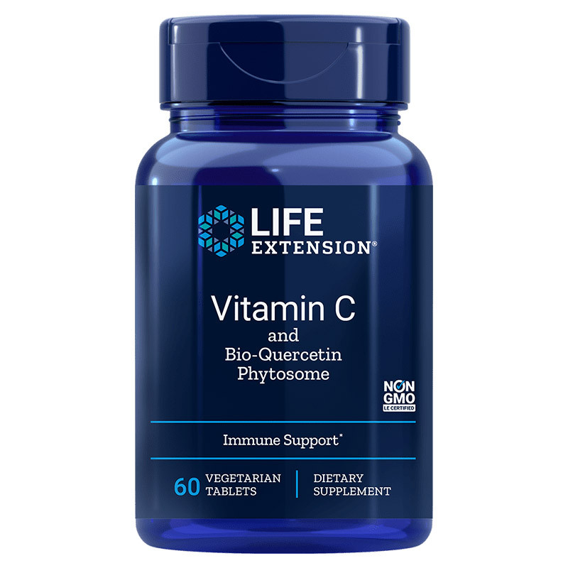 LIFE EXTENSION Vitamin C And Bio-Quercetin Phytosome 60vegtabs