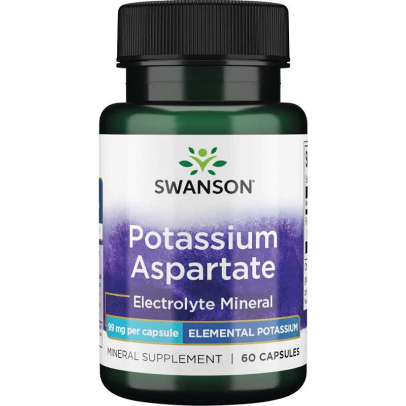 SWANSON Potassium Aspartate 99mg 60caps