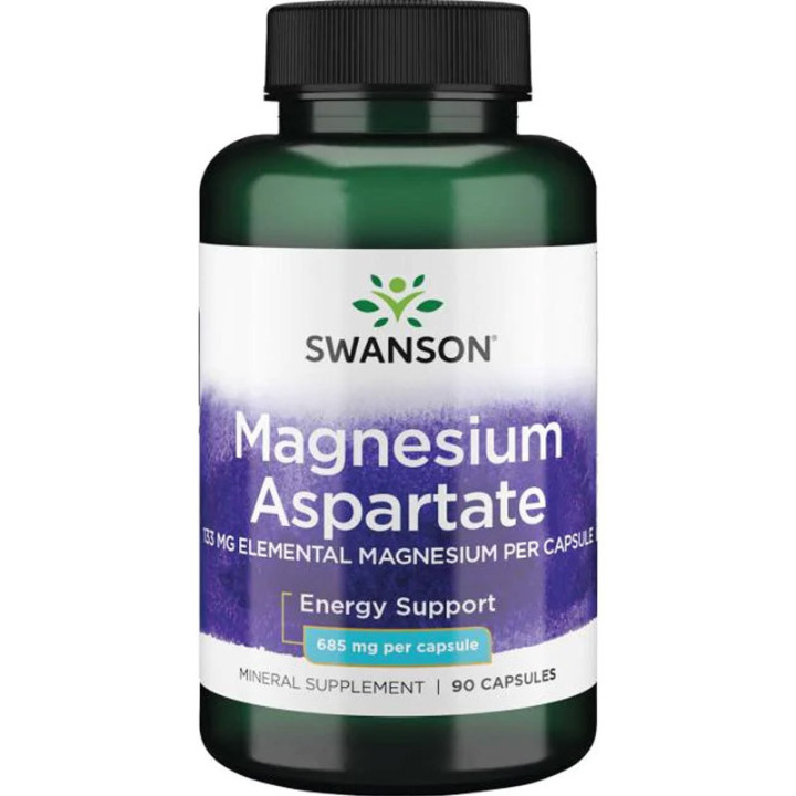Magnesium Aspartate 90 kapsułek, Swanson – magnez wspierający funkcje układu nerwowego!