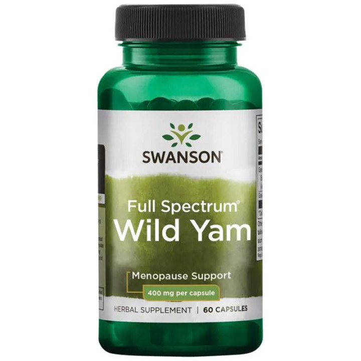 Full Spectrum Wild Yam 60 kapsułek, Swanson – produkt wspomagający równowagę hormonalną dla kobiet!