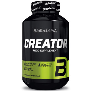 Creator 120 kapsułek, Biotech USA-skuteczna mieszanka kreatyn wspomagająca wzrost i rozwój mięśni