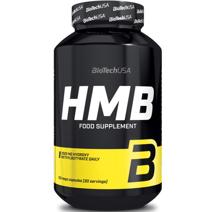 HMB 2520mg, 150 kapsułek, Biotech USA-suplement diety o wysokiej zawartości HMB w kapsułkach