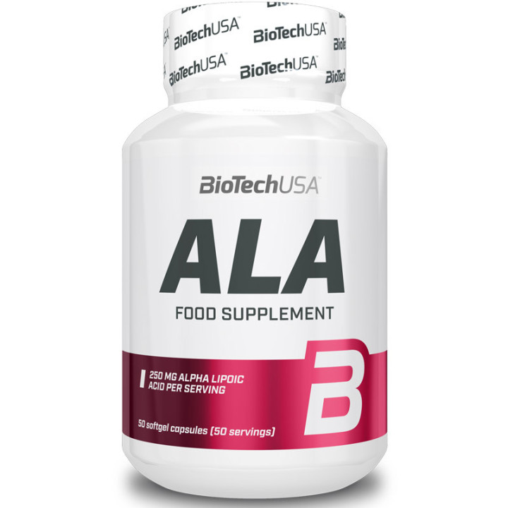Ala 50 kapsułek, Biotech USA – suplement uzupełniający dietę w kwas alfa liponowy