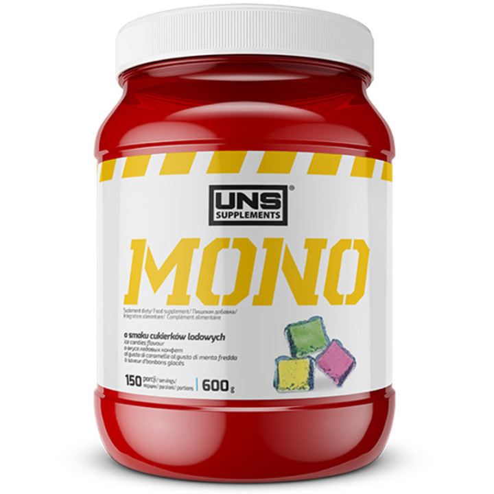 Mono 600g, UNS– kreatyna ułatwiająca budowanie czystej masy mięśniowej i siły!
