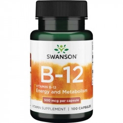 SWANSON Vitamin B-12 500mcg...
