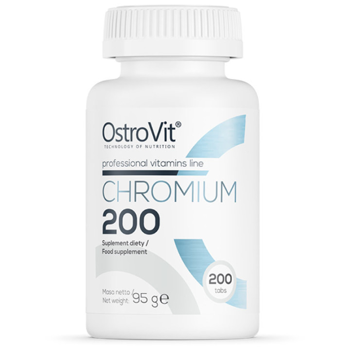 Chromium 200 200 tabletek, Ostrovit – reguluje poziom glukozy we krwi!