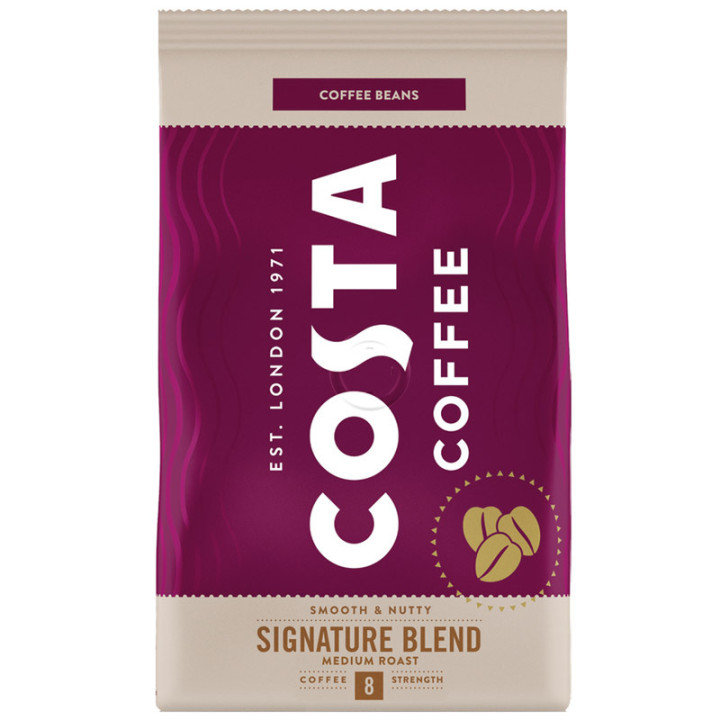 Coffee Signature Blend Medium Roast Smooth&Nutty 500g od Costa – średnio palona mieszanka arabiki i robusty!